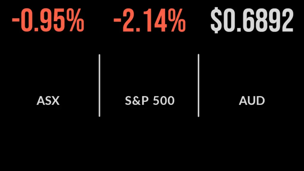 Banks, miners lead market lower